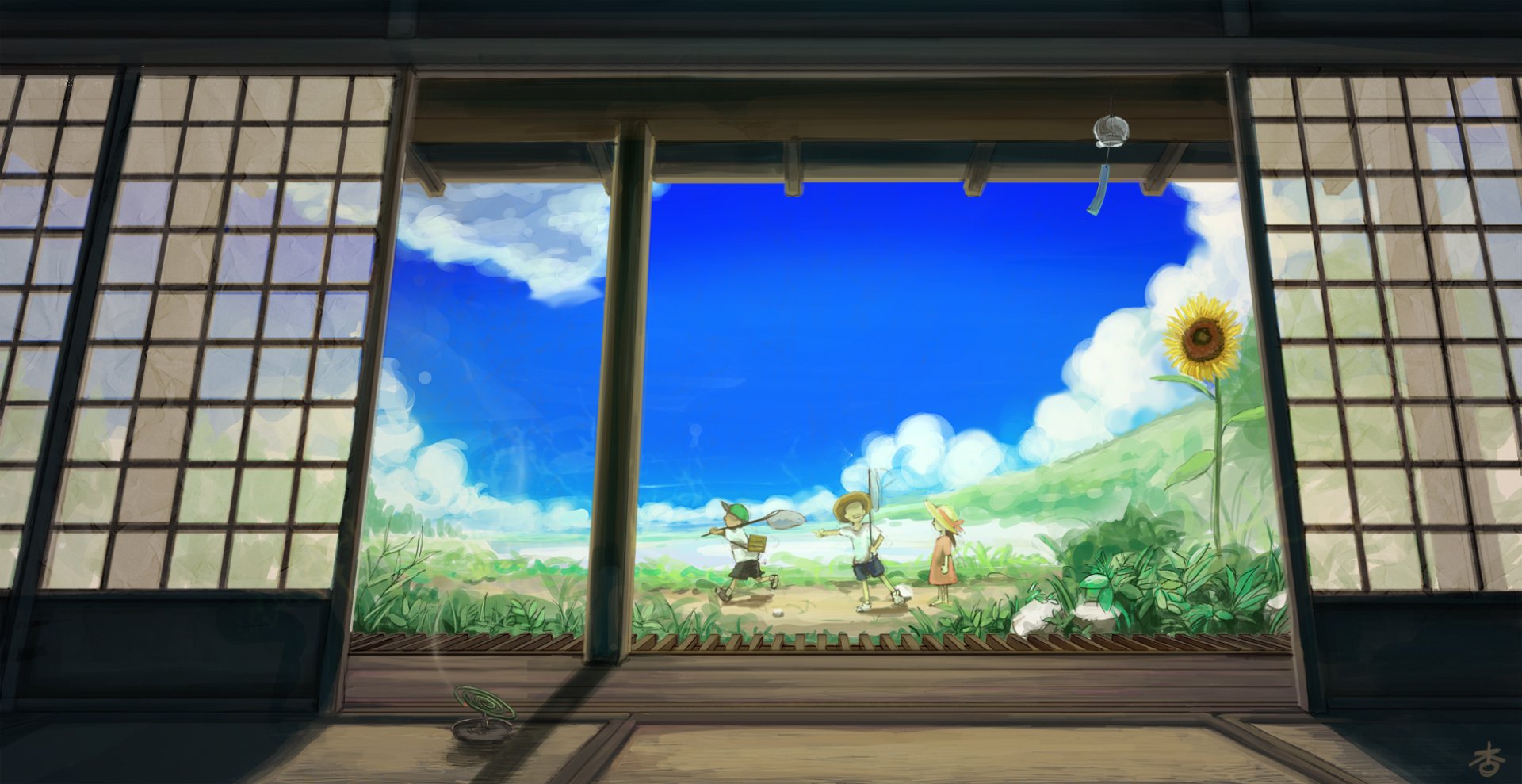 Панорамное окно аниме