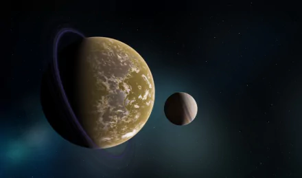  Planet with large moon