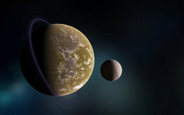  Planet with large moon