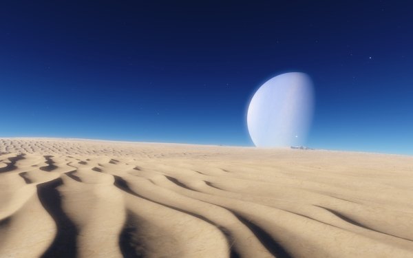 Video Game Space Engine Desert Planet Moon Blue Sand HD Wallpaper | Background Image