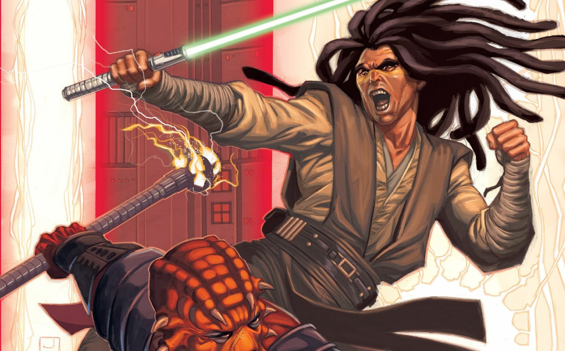 Download Quinlan Vos Comic Star Wars Wallpaper