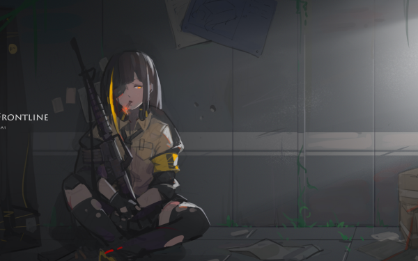 Video Game Girls Frontline M16a1 Cigarette Eye Patch HD Wallpaper | Background Image