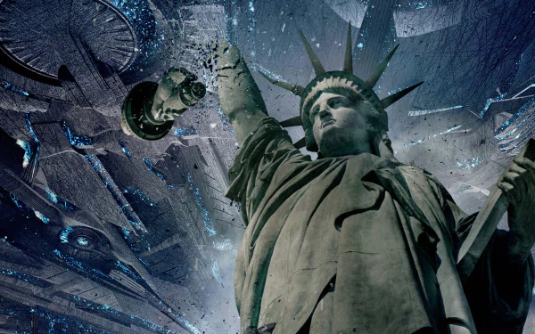 Statue of Liberty movie Independence Day: Resurgence HD Desktop Wallpaper | Background Image