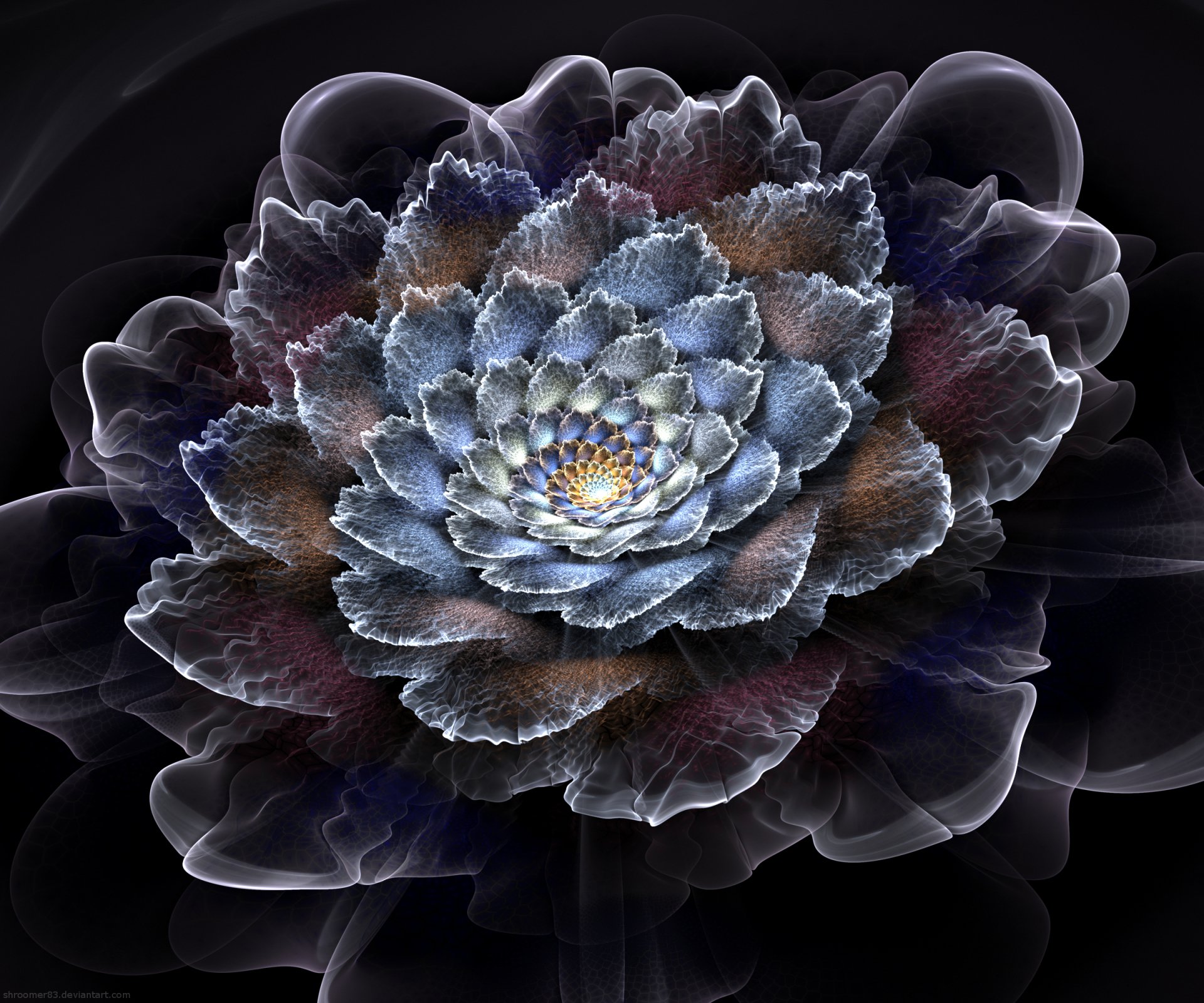 Download Flower Abstract Fractal Hd Wallpaper By Shroomer83