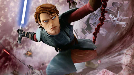 Jedi belt glove lightsaber blue lightsaber Star Wars Anakin Skywalker TV Show Star Wars: The Clone Wars (2008) HD Desktop Wallpaper | Background Image
