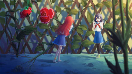 Kokona (Flip Flappers) Papika (Flip Flappers) Anime Flip Flappers HD Desktop Wallpaper | Background Image