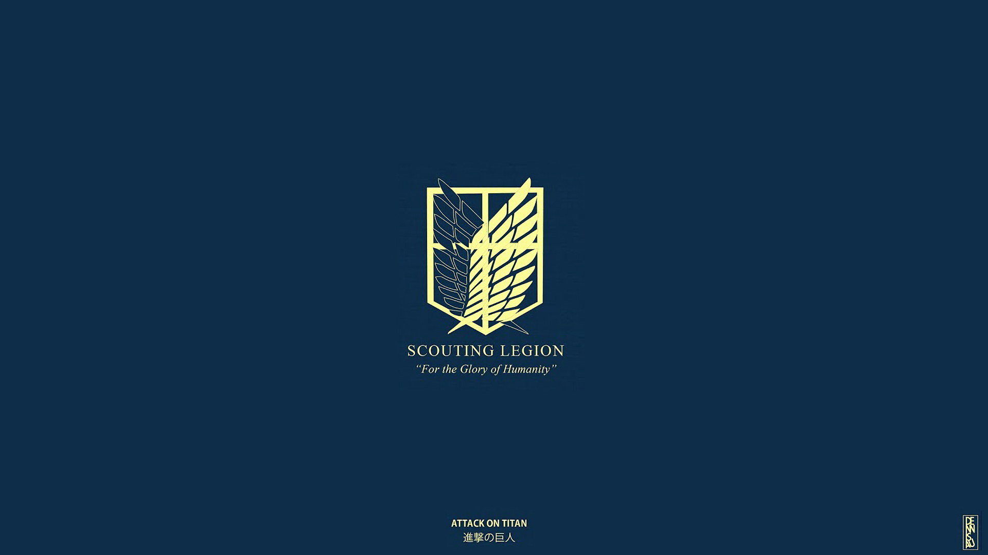 Scouting Legion Crest — Attack on Titan HD Wallpaper 1920x1080