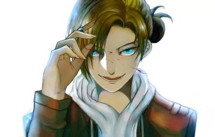 HD anime wallpaper featuring Annie Leonhart from Attack on Titan, showcasing her confident expression and detailed character design with vibrant colors.