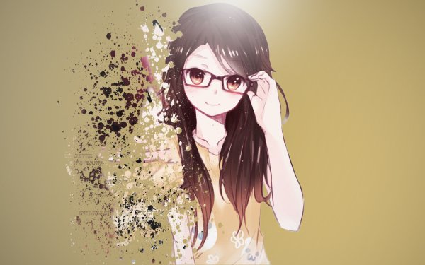 Anime Girl Glasses HD Wallpaper | Background Image