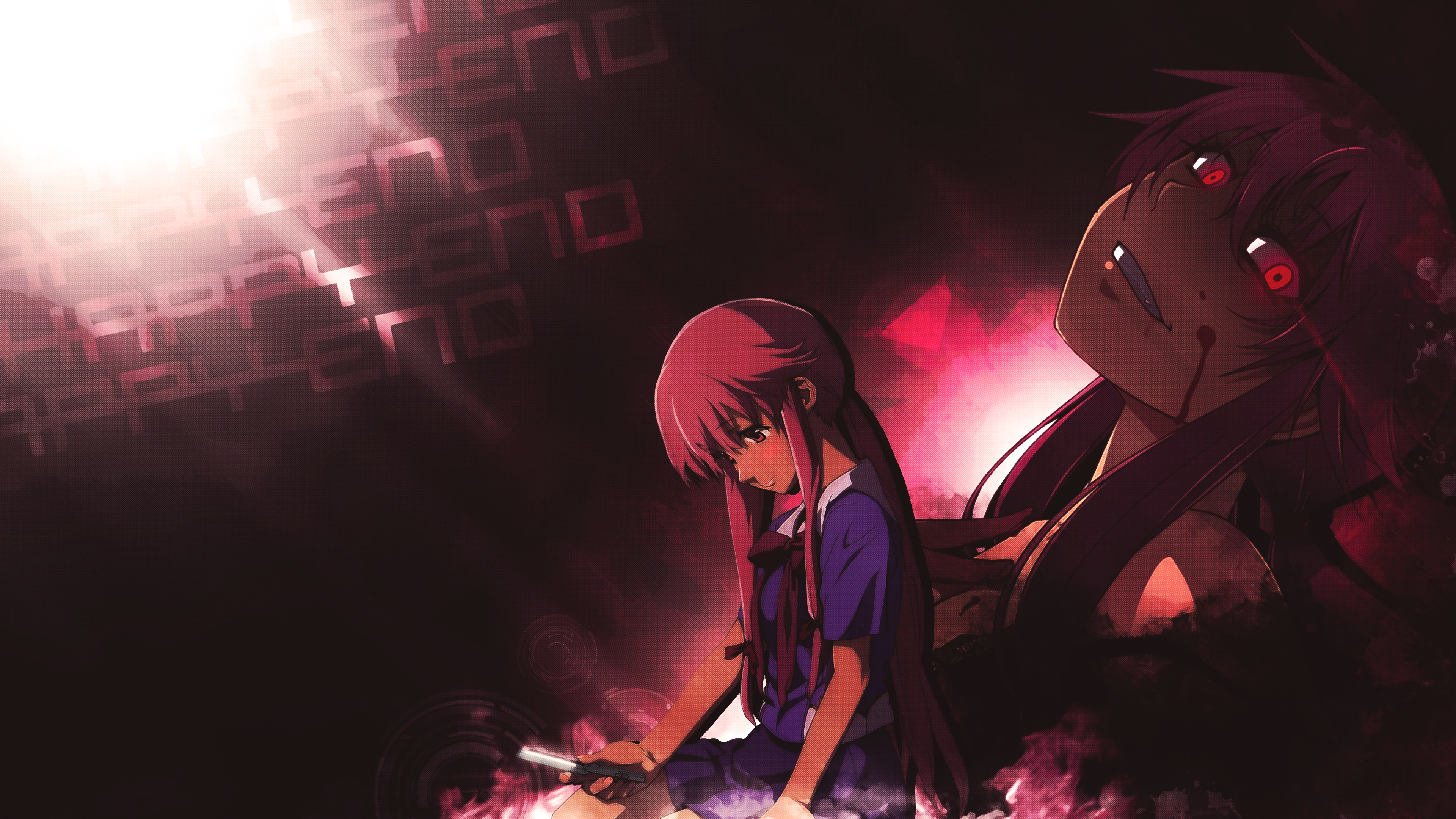 Anime mirai nikki gasai yuno jpg Playmat Gaming Mat