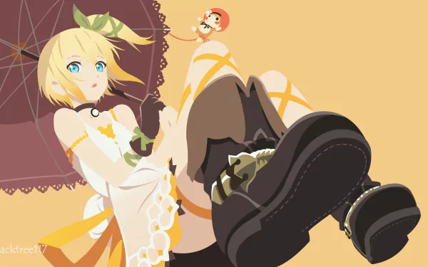 4K Ultra HD anime wallpaper featuring a character from Tales of Zestiria the X with blonde hair, blue eyes, and detailed boots against a warm background.