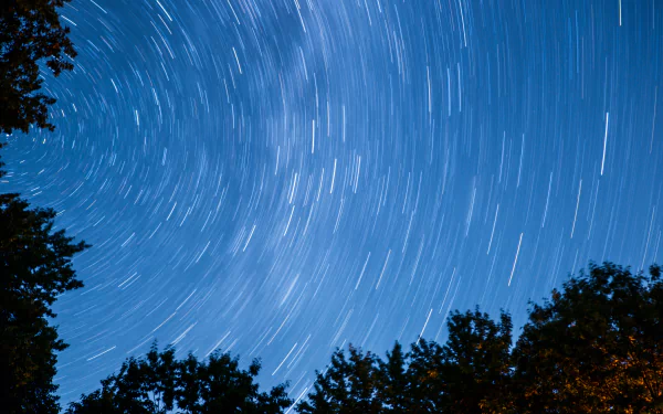 star sky night nature star trail HD Desktop Wallpaper | Background Image