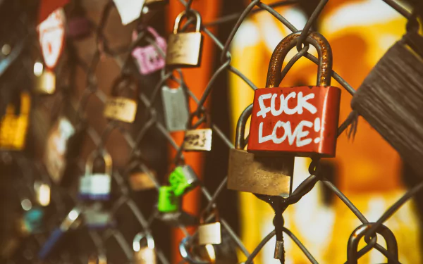 fence close-up man made lock HD Desktop Wallpaper | Background Image