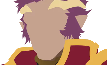 Minimalist HD PC desktop wallpaper featuring Eugene from Sword Art Online in a simplified anime style with bold colors and clean shapes.