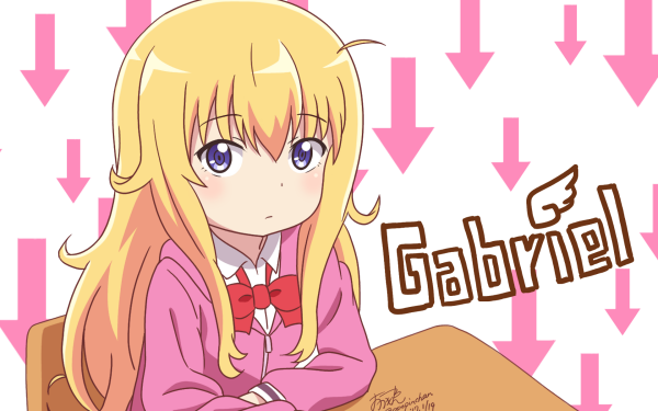 Anime Gabriel DropOut Gabriel Tenma White Blonde Blue Eyes HD Wallpaper | Background Image