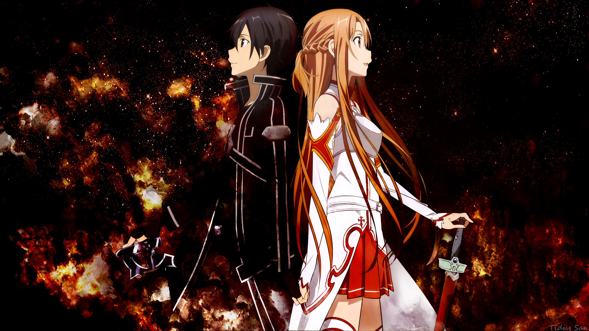 Download Asuna Yuuki Kirito Sword Art Online Kazuto Kirigaya Anime Sword Art Online Hd Wallpaper 9126