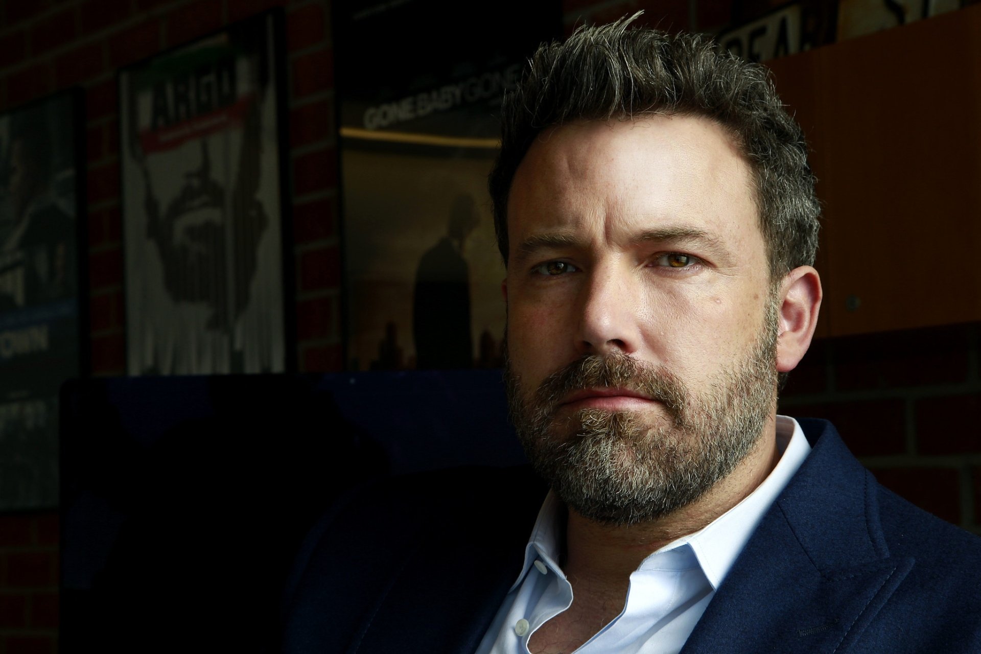 Download Brown Eyes Beard Face American Actor Celebrity Ben Affleck HD ...