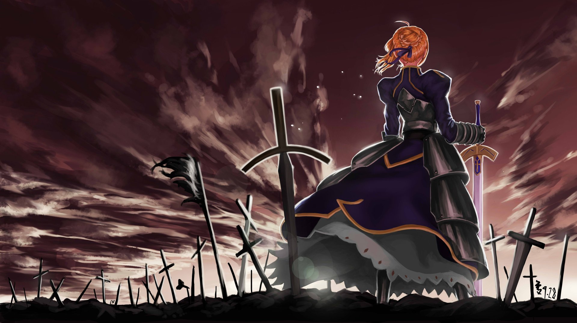 Download Anime Fate/Stay Night 4k Ultra HD Wallpaper