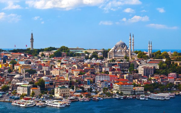 Man Made Istanbul Cities Turkey House City Mosque Building HD Wallpaper | Background Image