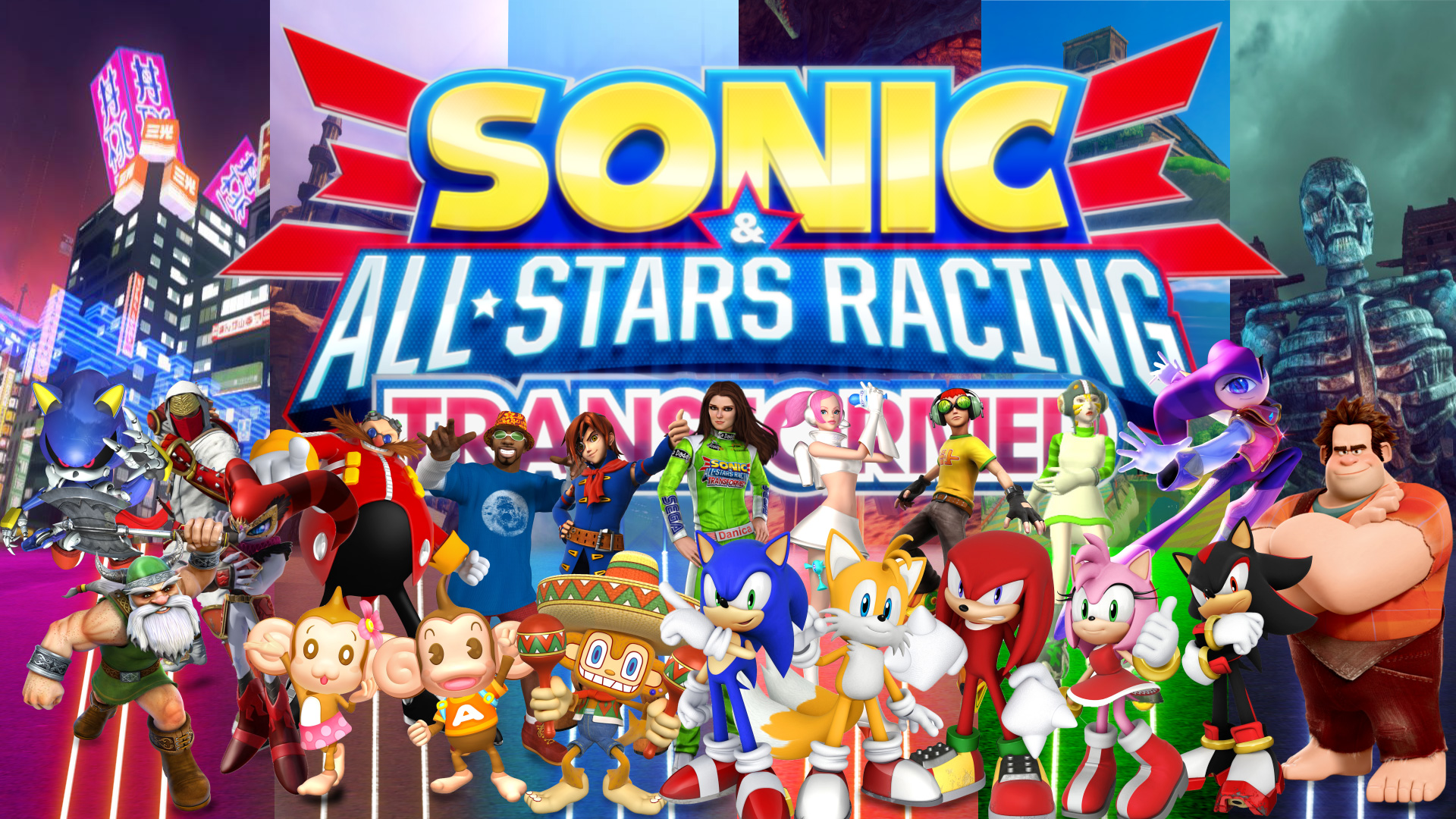 Video Game Sonic & All-Stars Racing Transformed HD Wallpaper | Background Image