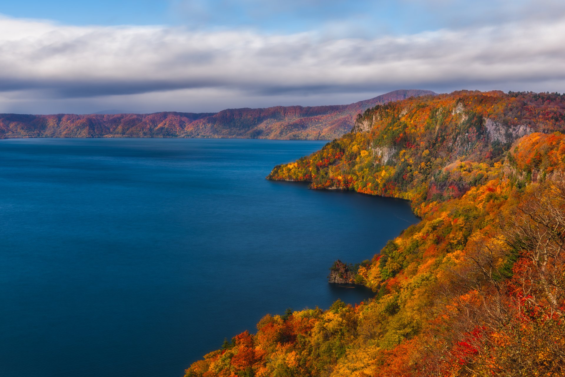 Download Lake Fall Japan Lake Towada Nature Coastline 4k Ultra HD ...