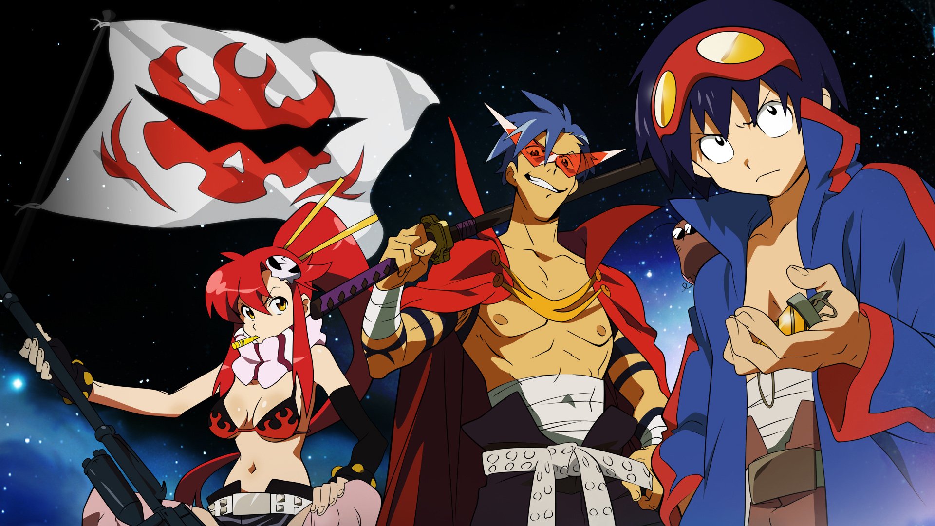 Download Anime Tengen Toppa Gurren Lagann HD Wallpaper | 1920x1080 ...
