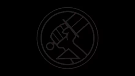 Dark Horse Comics Bureau for Paranormal Research and Defense logo in a minimalist black design, featured as an HD PC desktop wallpaper inspired by Hellboy comics.