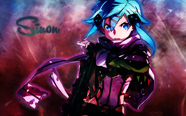 Sinon (Sword Art Online) Anime Sword Art Online II HD Desktop Wallpaper | Background Image