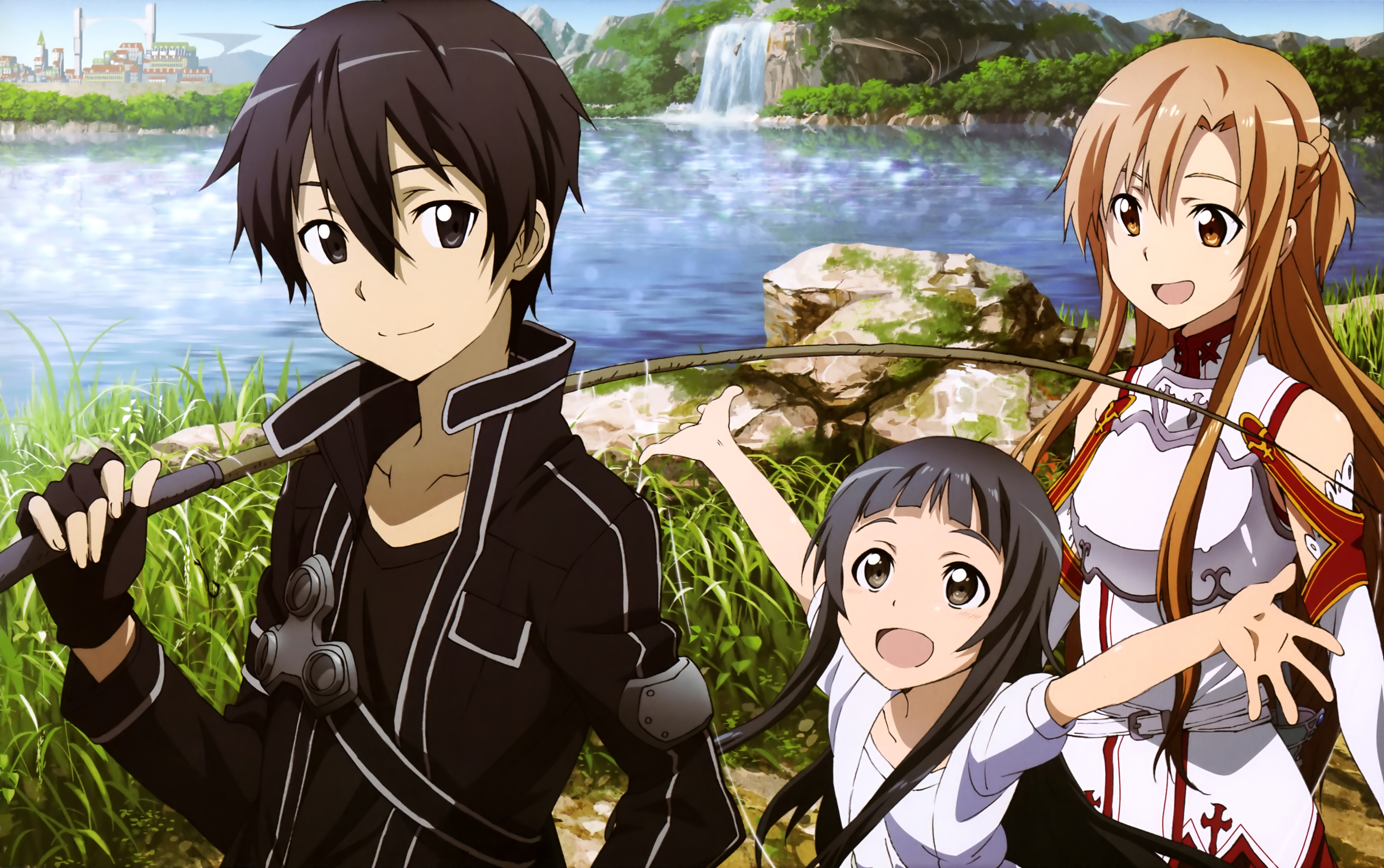 sword art online kirito and asuna wallpaper hd