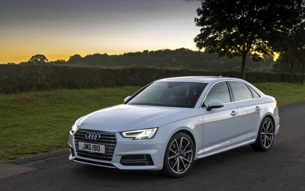 car white car Audi vehicle Audi A4 HD Desktop Wallpaper | Background Image