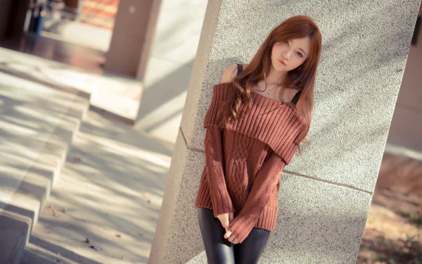 redhead model woman asian HD Desktop Wallpaper | Background Image