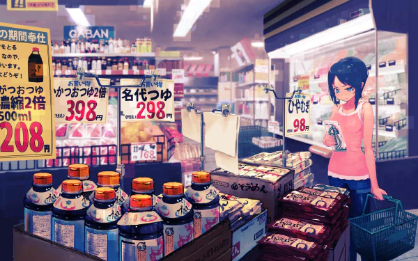 Anime shop HD Desktop Wallpaper | Background Image