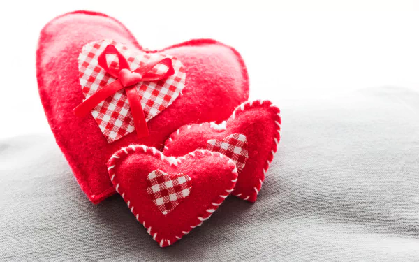 cushion heart-shaped holiday Valentine's Day HD Desktop Wallpaper | Background Image