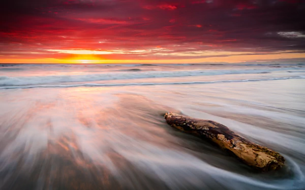  Red Ocean Sunset