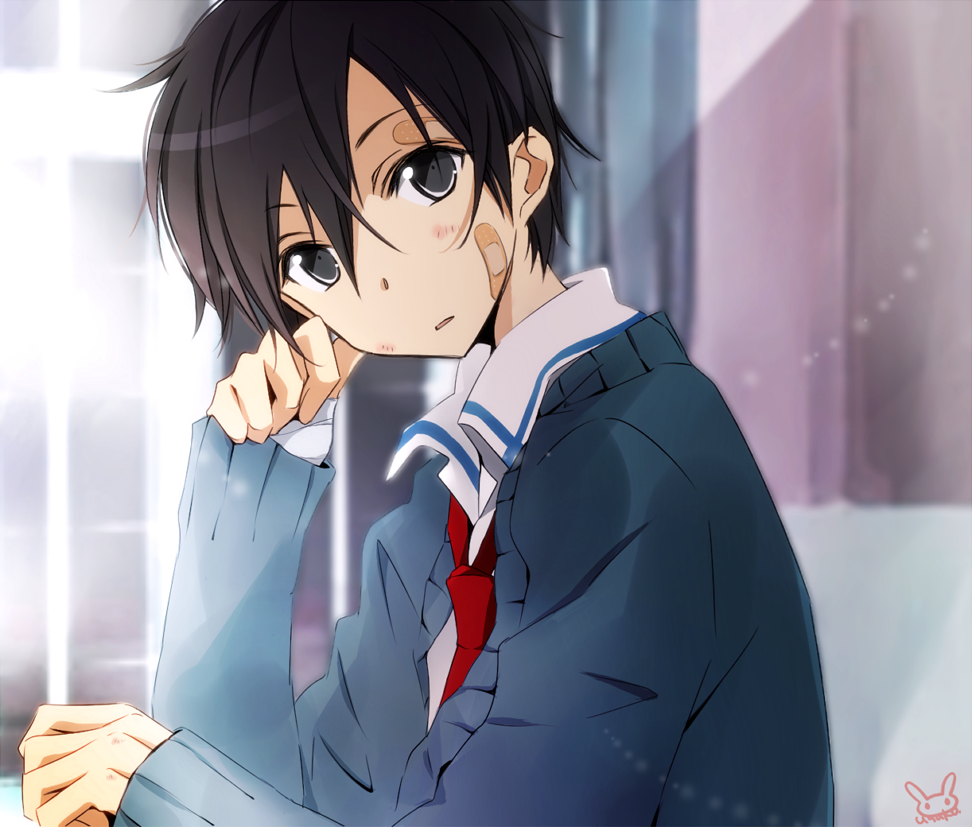 Download School Uniform Kazuto Kirigaya Kirito (Sword Art Online) Anime  Sword Art Online HD Wallpaper