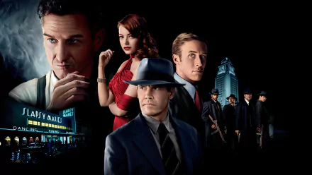 Sean Penn Ryan Gosling Josh Brolin Emma Stone movie Gangster Squad HD Desktop Wallpaper | Background Image