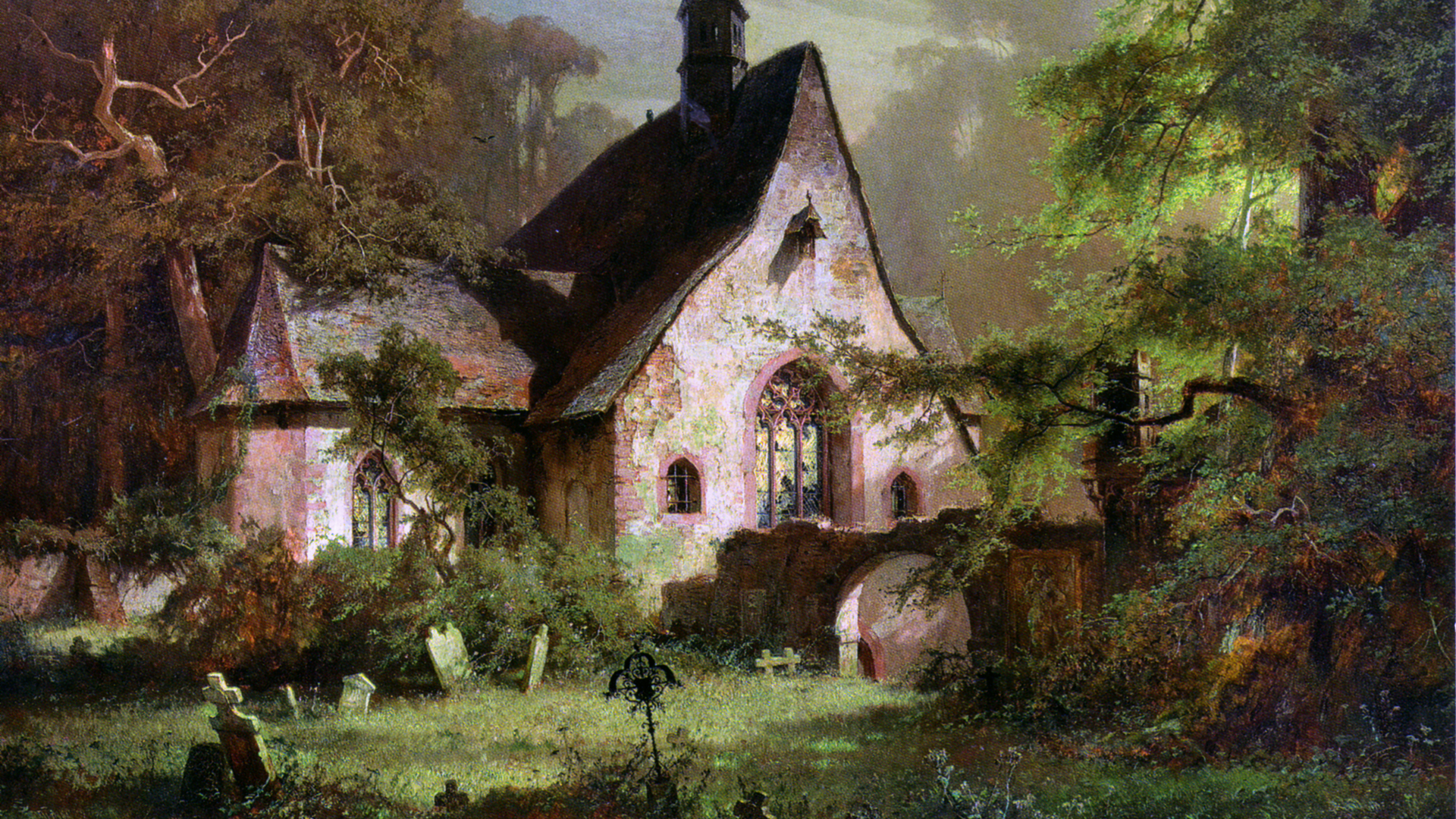 Augus von Wille - Moonshine at the Chapel by Augus von Wille