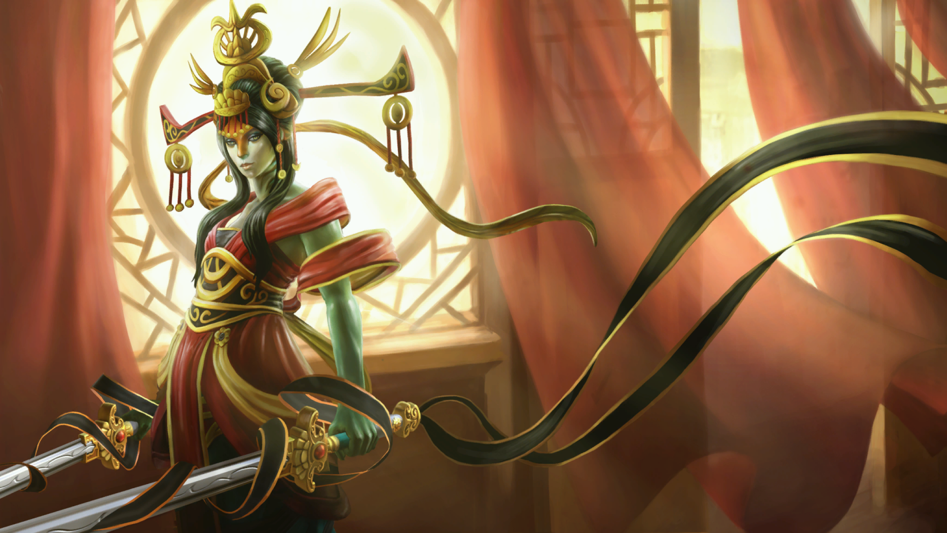 Download Weapon Sword Naga Siren (Dota 2) Video Game DotA 2 HD Wallpaper