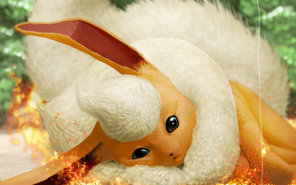 Flareon (Pokémon) Anime Pokemon HD Desktop Wallpaper | Background Image
