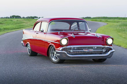 hot rod Chevrolet 210 Two Door Sedan vehicle Chevrolet 210 HD Desktop Wallpaper | Background Image