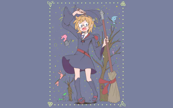 Lotte Yanson Anime Little Witch Academia HD Desktop Wallpaper | Background Image