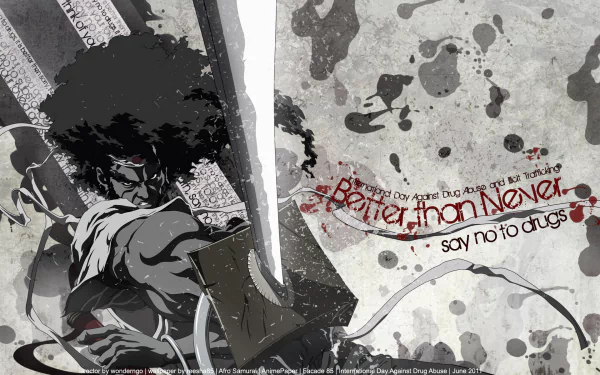 Anime Afro Samurai HD Desktop Wallpaper | Background Image