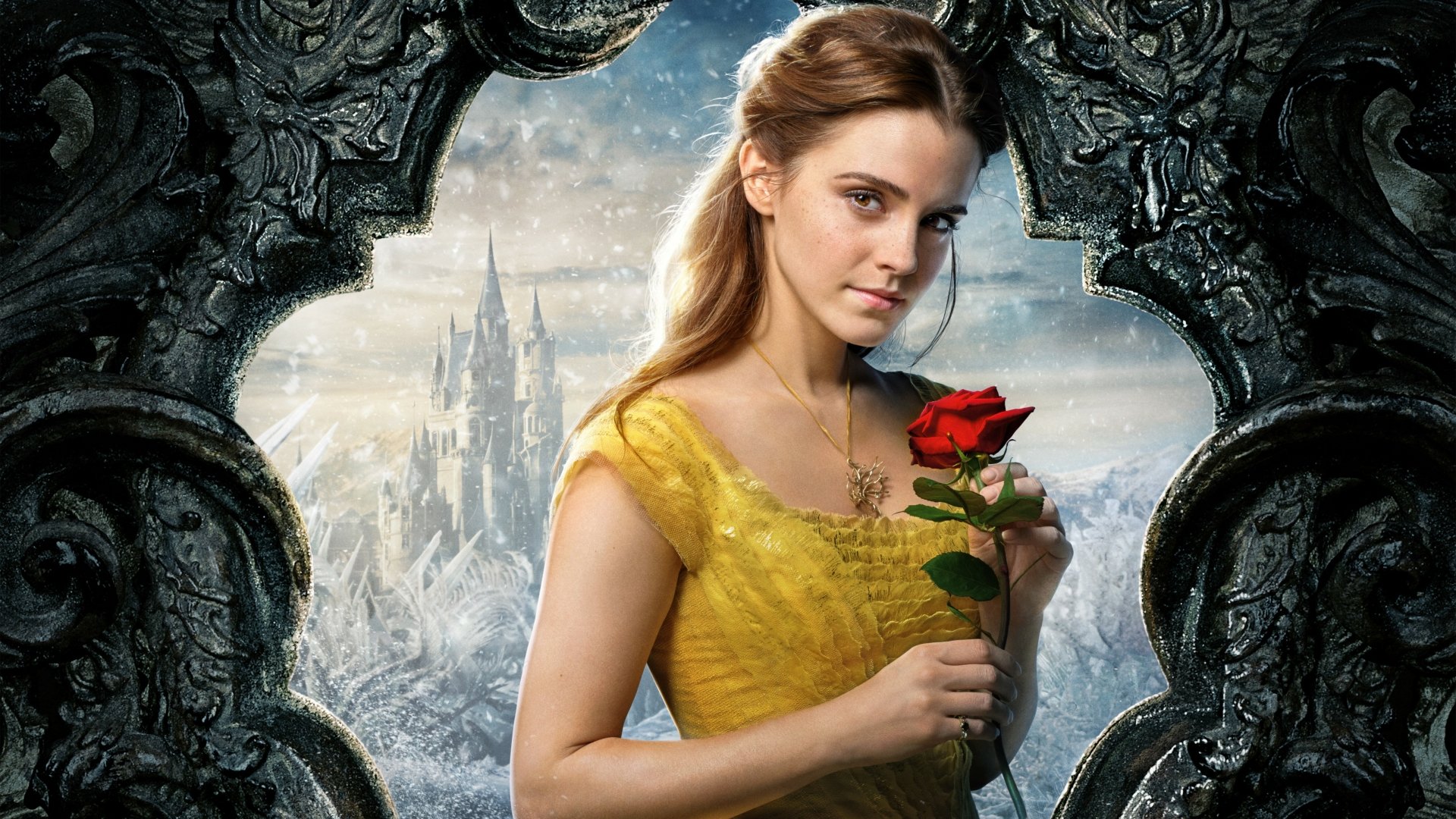 Download Rose Emma Watson Movie Beauty And The Beast (2017)  4k Ultra HD Wallpaper