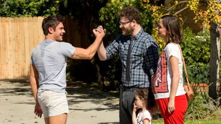 Seth Rogen Rose Byrne Zac Efron movie Neighbors 2: Sorority Rising HD Desktop Wallpaper | Background Image