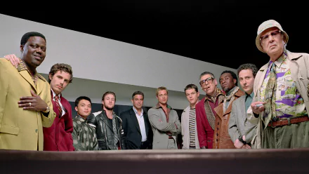 Don Cheadle Casey Affleck Julia Roberts Carl Reiner Matt Damon George Clooney Brad Pitt movie ocean's eleven HD Desktop Wallpaper | Background Image