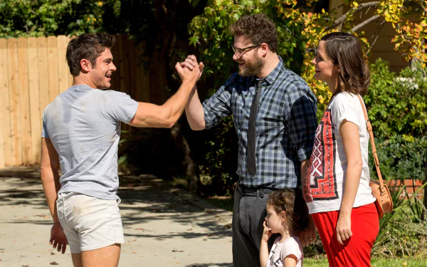 Seth Rogen Rose Byrne Zac Efron movie Neighbors 2: Sorority Rising HD Desktop Wallpaper | Background Image