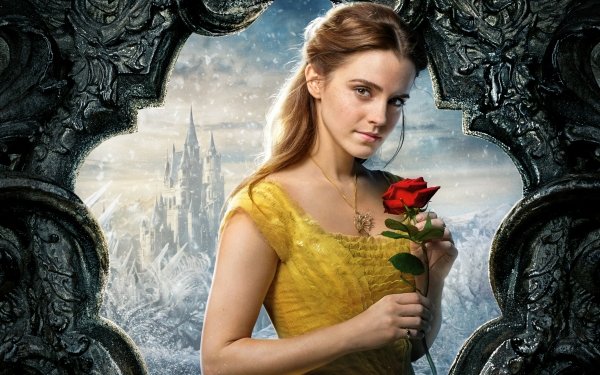 Movie Beauty And The Beast (2017) Emma Watson Rose HD Wallpaper | Background Image