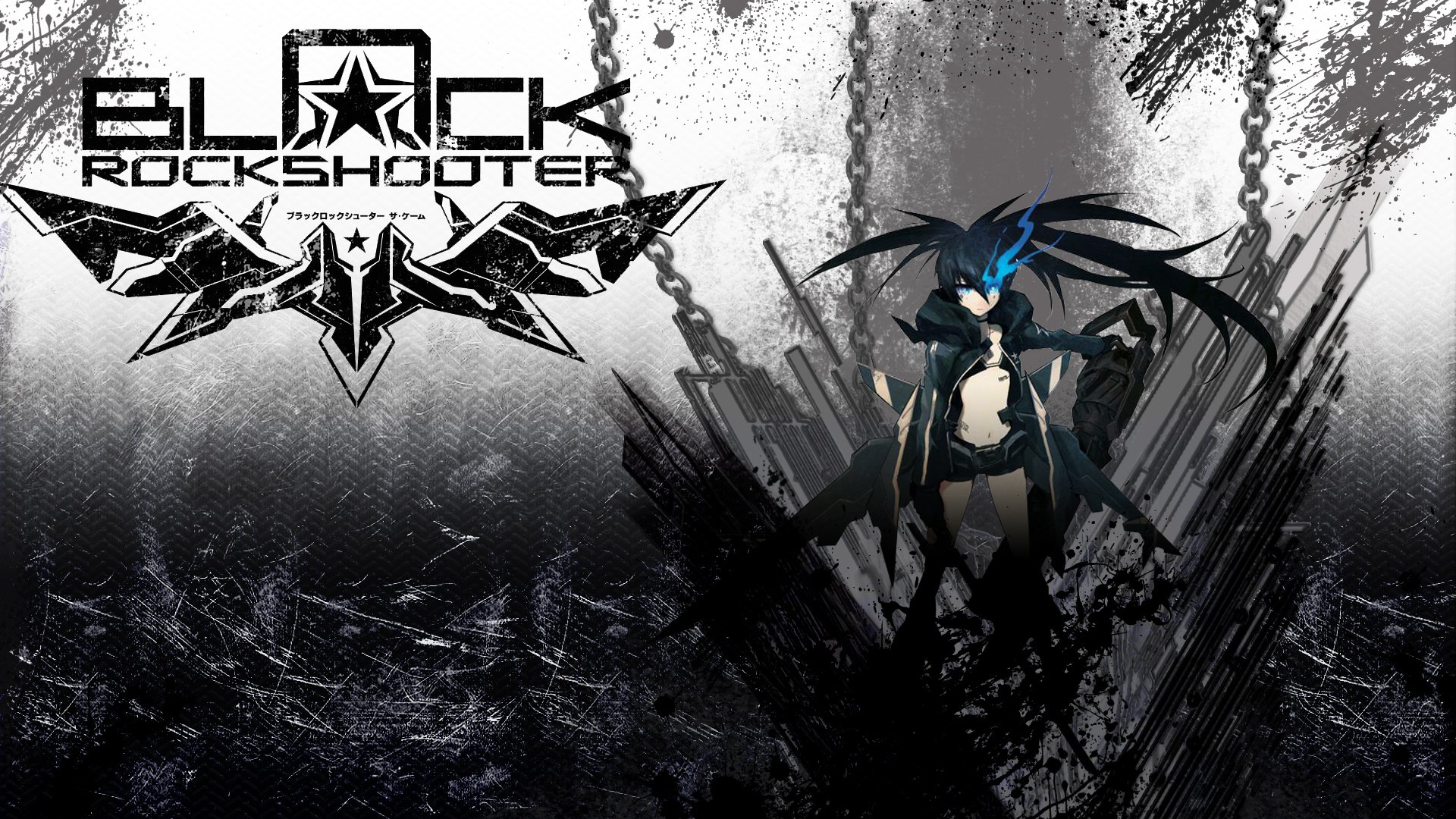 Download Mato Kuroi Anime Black Rock Shooter HD Wallpaper