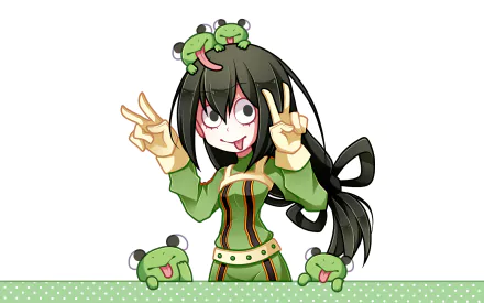 Tsuyu Asui Anime My Hero Academia HD Desktop Wallpaper | Background Image