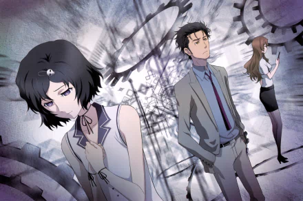 Luka Urushibara Moeka Kiryū Rintaro Okabe Anime Steins;Gate HD Desktop Wallpaper | Background Image